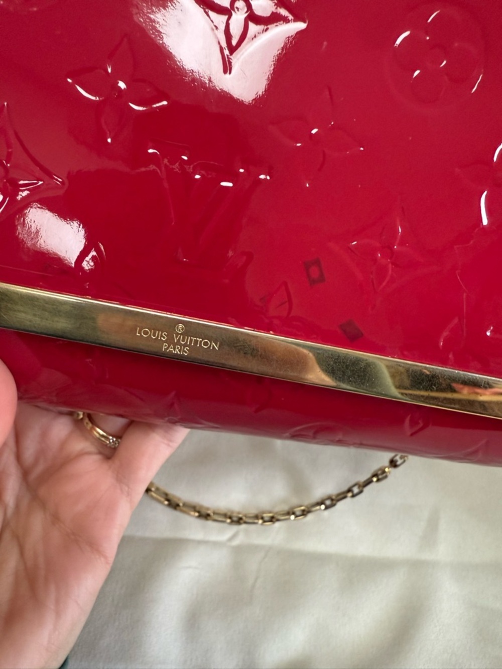 Louis Vuitton Ana Monogram Vernis Leather Raspberry bag - Picture 6 of 13